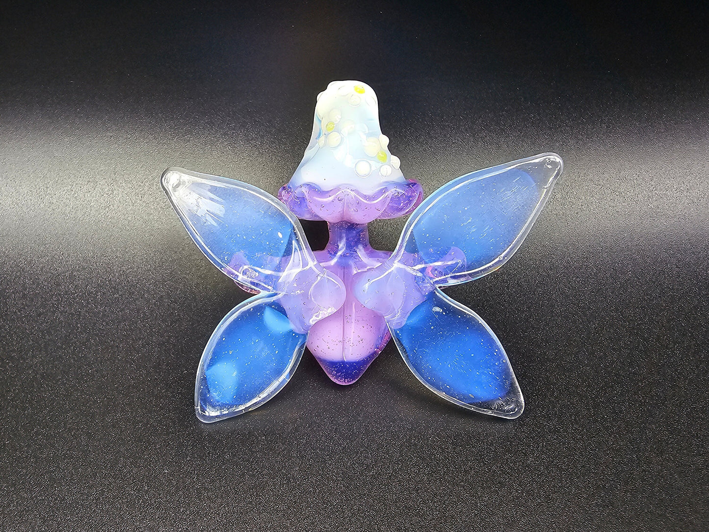 Mushroom Fairy Pendant/ Shroom Tiddy Pendant / Glass Mushroom Faerie Pendant / Glass Mushroom Boobie Pendant / Fae Pendant