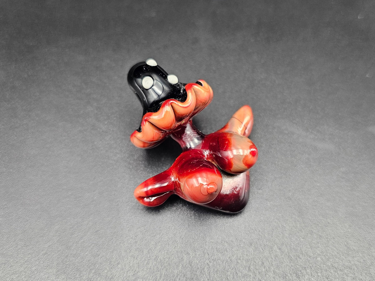 Shroom Head Torso Pendant/ Tiddy Pendant / Glass Mushroom Pendant / Glass Mushroom Boobie Pendant