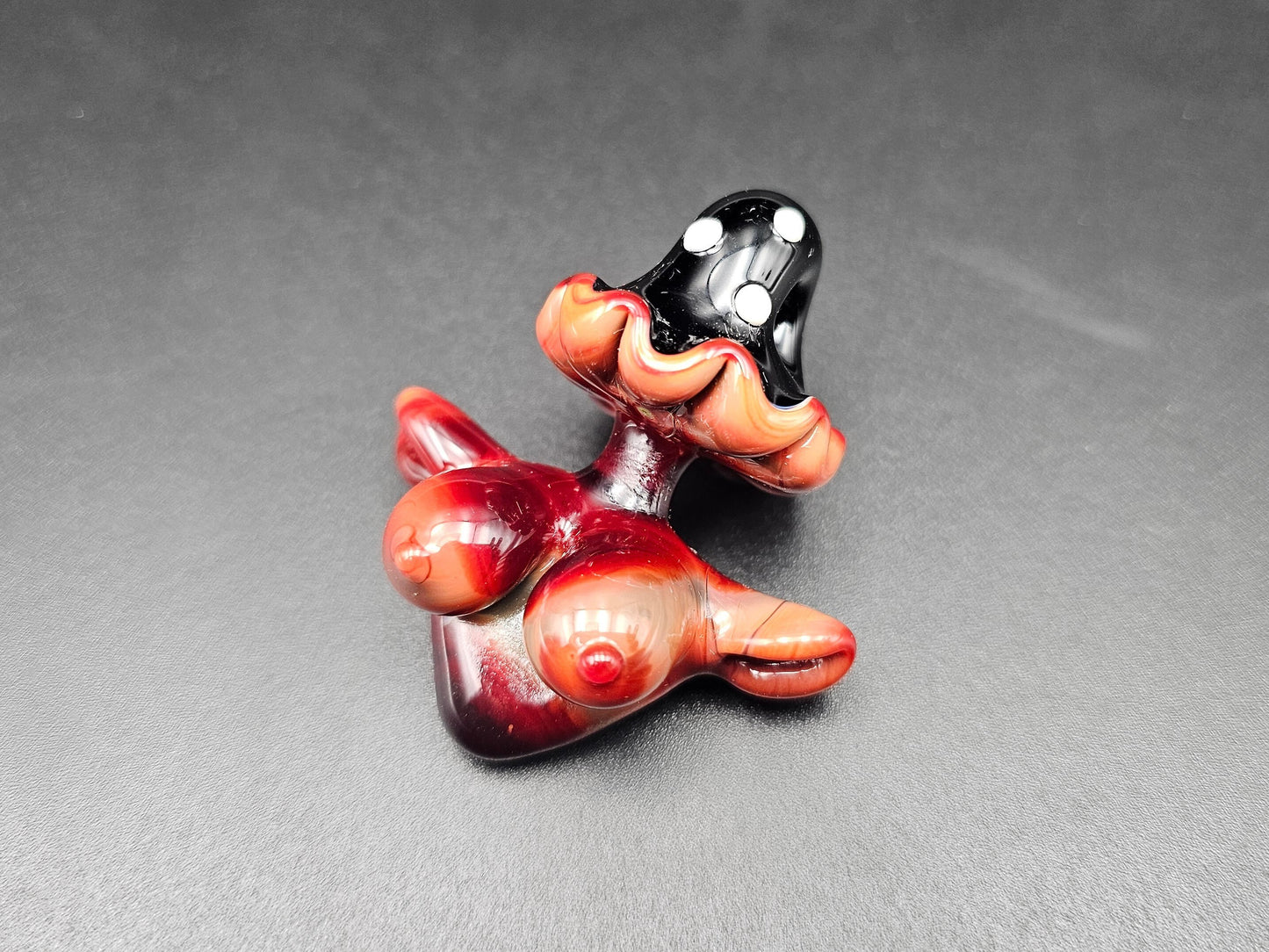 Shroom Head Torso Pendant/ Tiddy Pendant / Glass Mushroom Pendant / Glass Mushroom Boobie Pendant