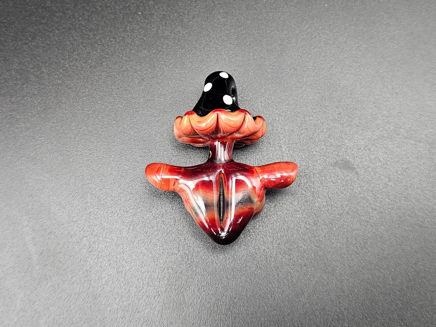 Shroom Head Torso Pendant/ Tiddy Pendant / Glass Mushroom Pendant / Glass Mushroom Boobie Pendant