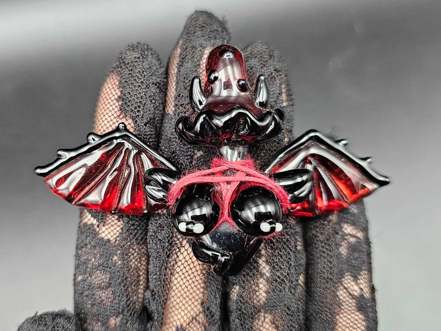 Mushroom Devil Pendant/ Shroom Tiddy Pendant / Glass Mushroom Devil Pendant / Glass Mushroom Boobie Pendant / Devil Pendant