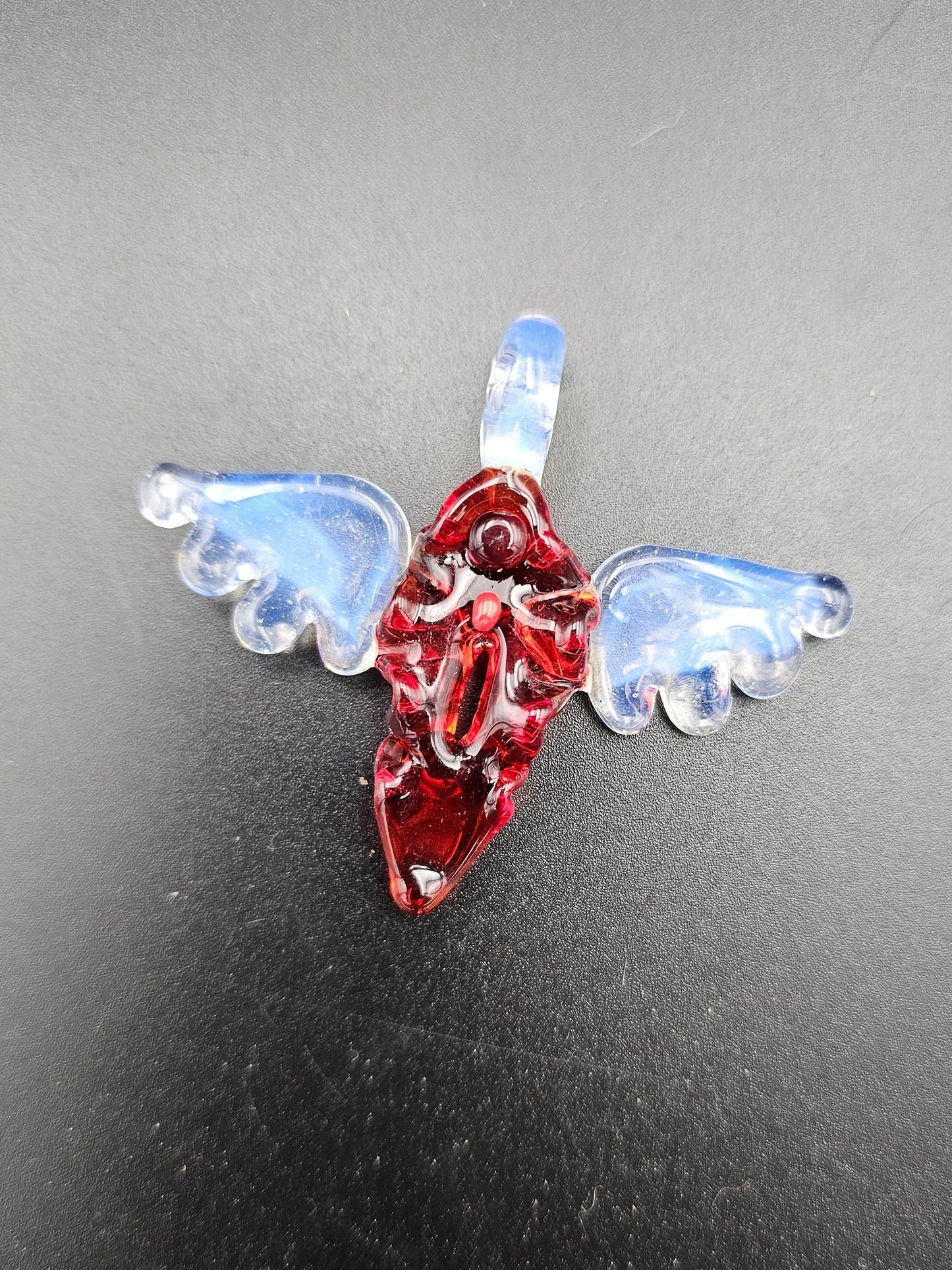 Flying Vagina Pendant / Flying F*ck Pendant / Flying Vag Pendant / Vagina Pendant / Vagina with Wings / flying fuck