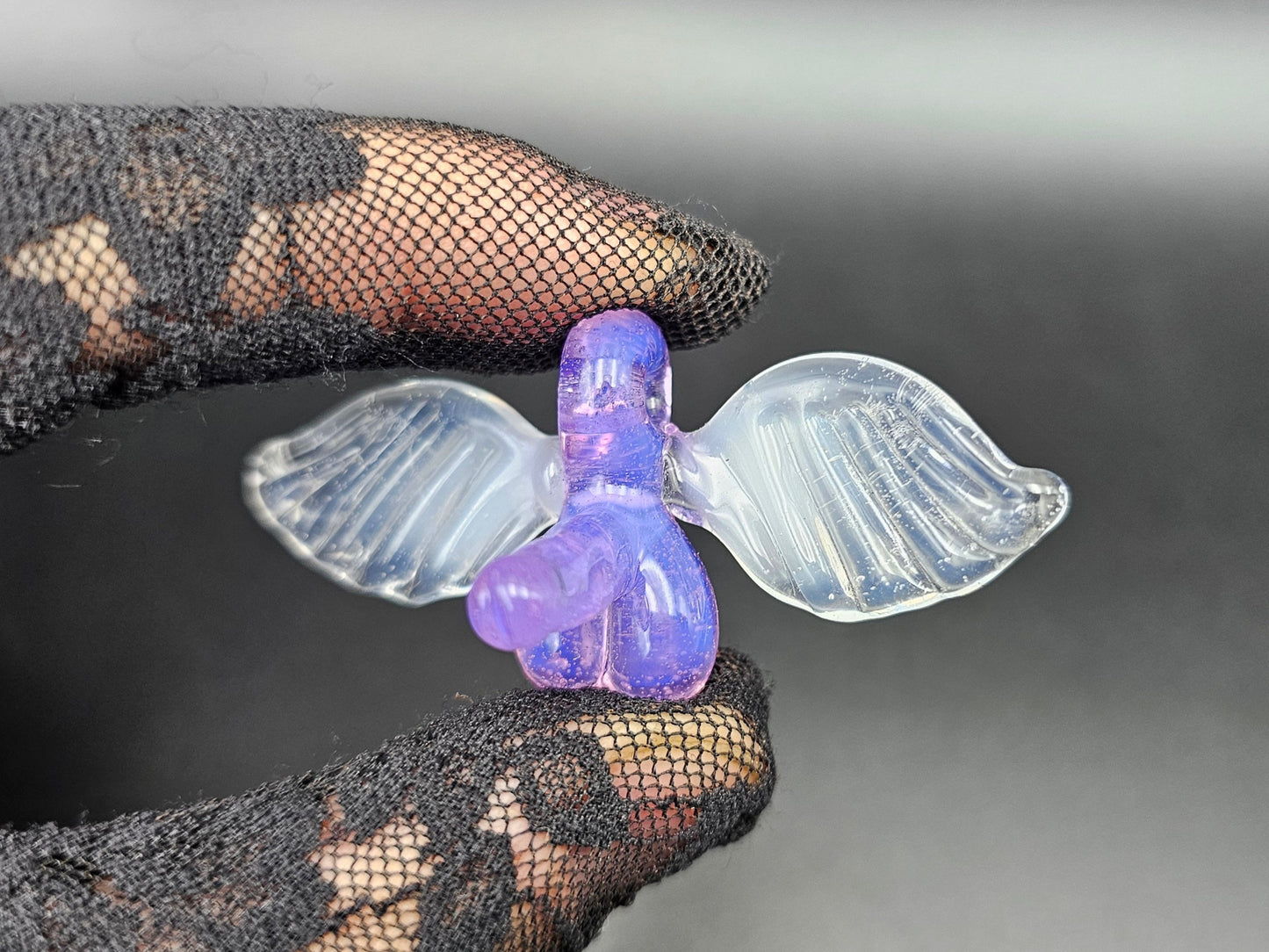 Flying Penis Pendant / Flying F*ck Pendant / Flying Aubergine Pendant / Penis Pendant / Penis with Wings