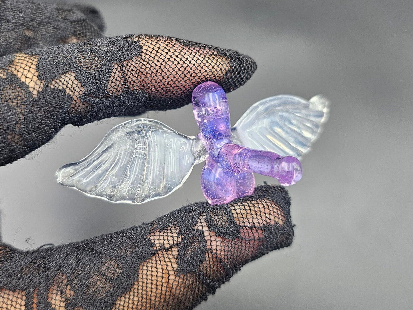 Flying Penis Pendant / Flying F*ck Pendant / Flying Aubergine Pendant / Penis Pendant / Penis with Wings