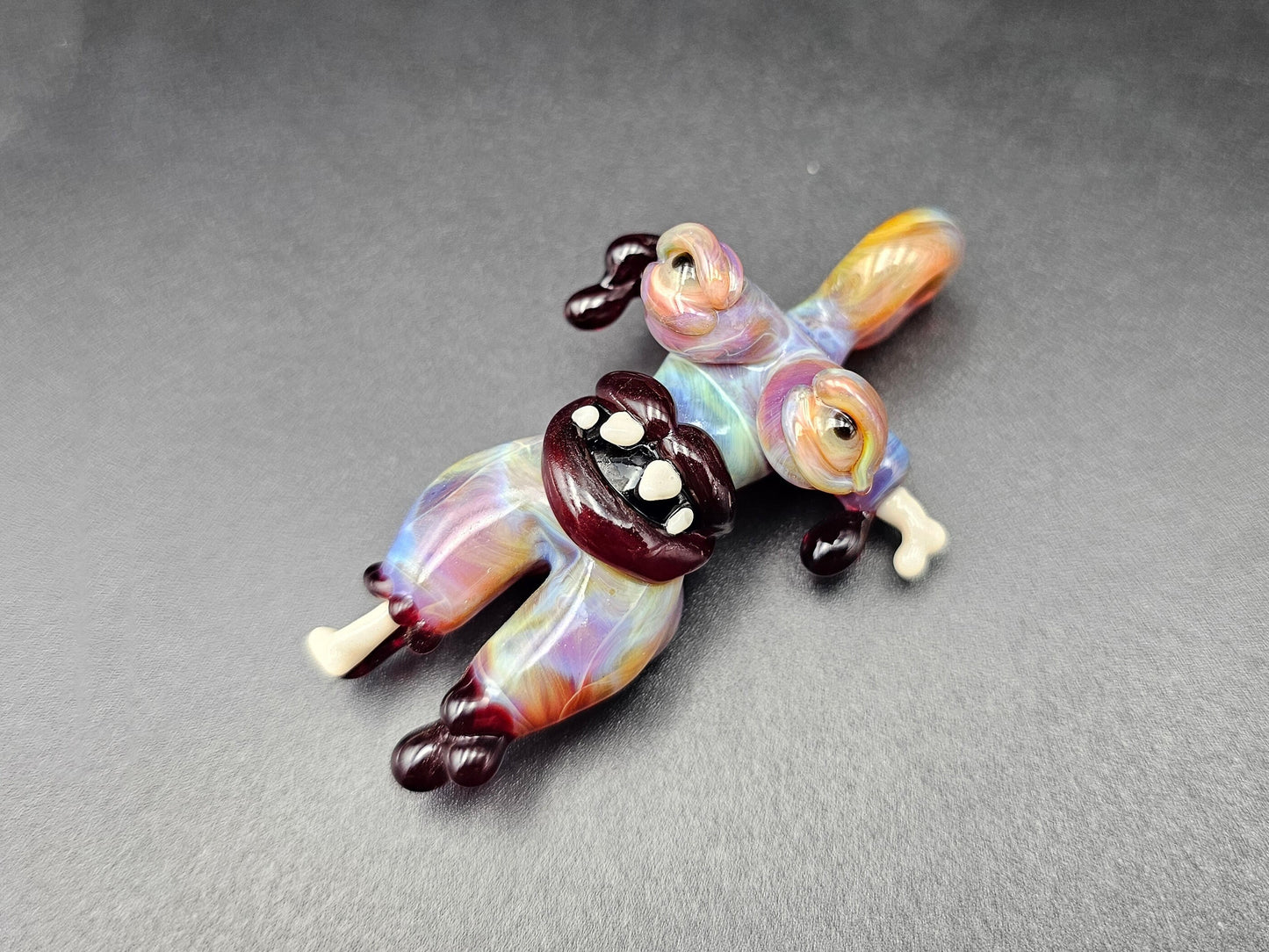 Glass Monster Maneater Babe Pendant / Purple Babe / Hand Blown Glass Monster Babe Pendant / Man Eater Pendant / Monster Pendant / NSFW