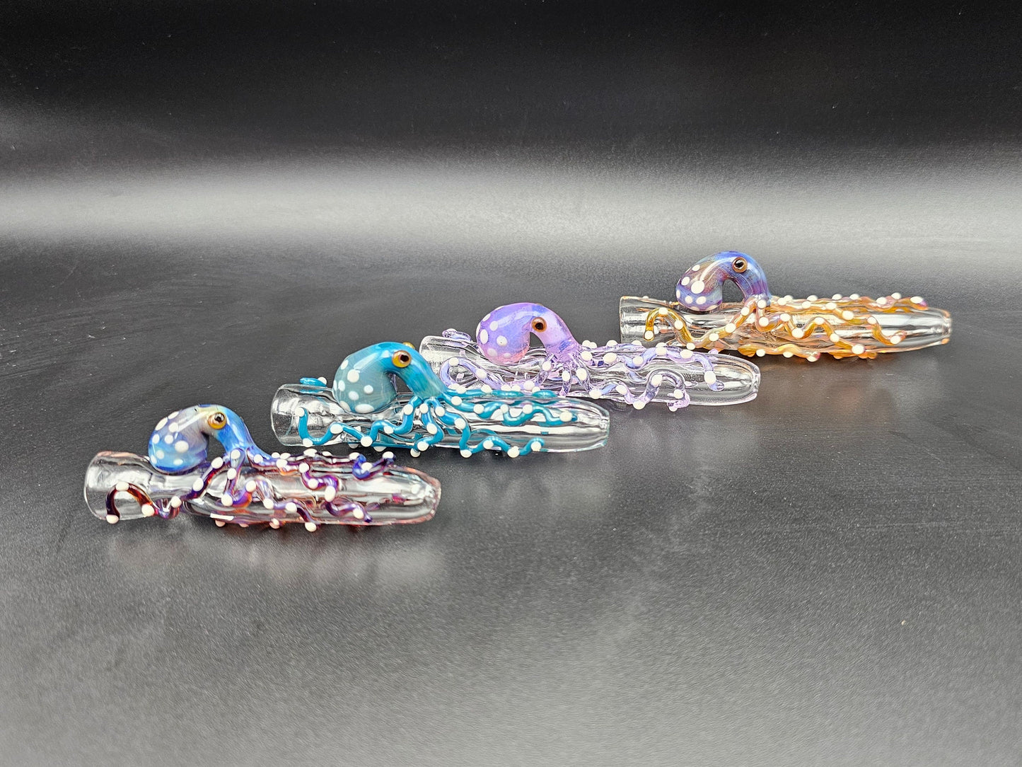 Octopus Chillum / Octopus One-Hitter / tobacco use only / Hand made / Kawaii one hitter / Cute Octopus Chillum