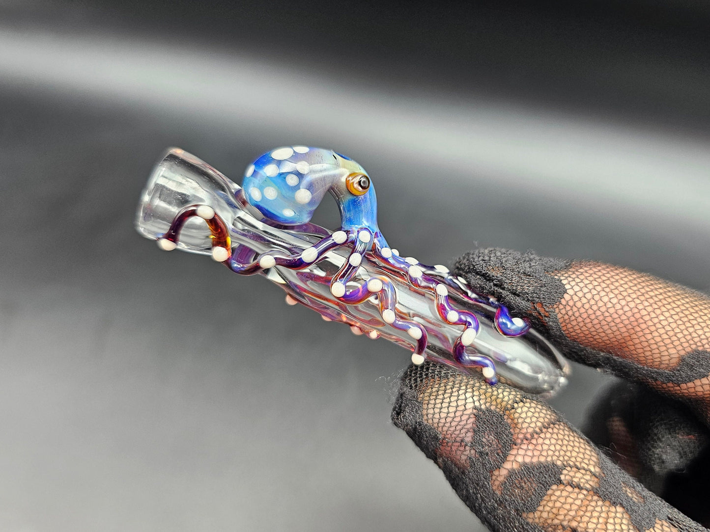 Octopus Chillum / Octopus One-Hitter / tobacco use only / Hand made / Kawaii one hitter / Cute Octopus Chillum