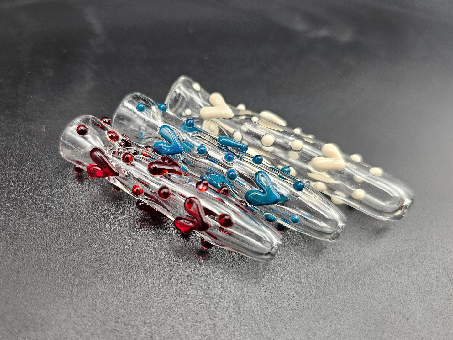 Heart Chillum / Heart One Hitter / tobacco use only / Kawaii Chillum / USA Glass / Affordable Chillum / Kawaii Heart Chillum / Love