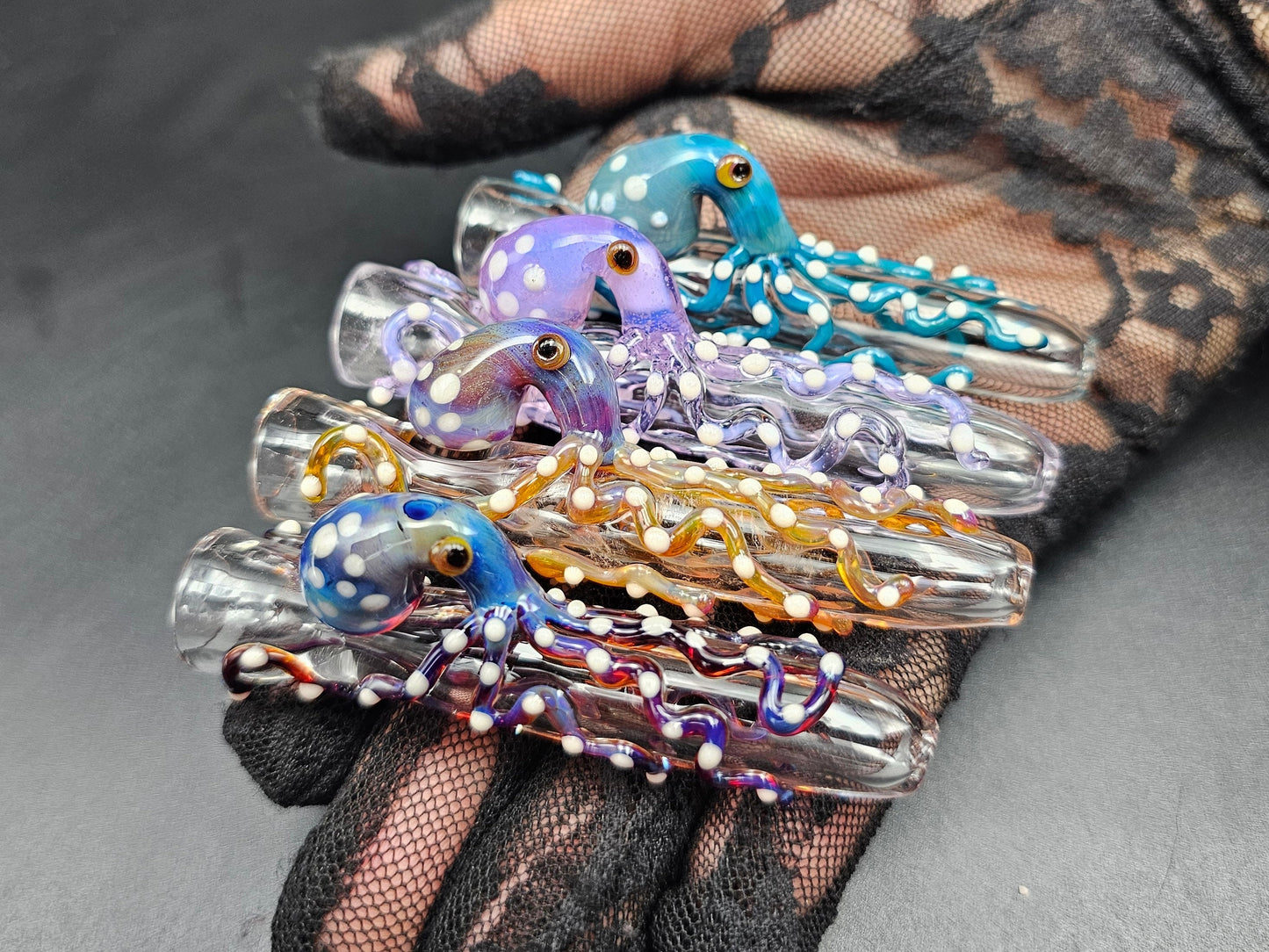 Octopus Chillum / Octopus One-Hitter / tobacco use only / Hand made / Kawaii one hitter / Cute Octopus Chillum