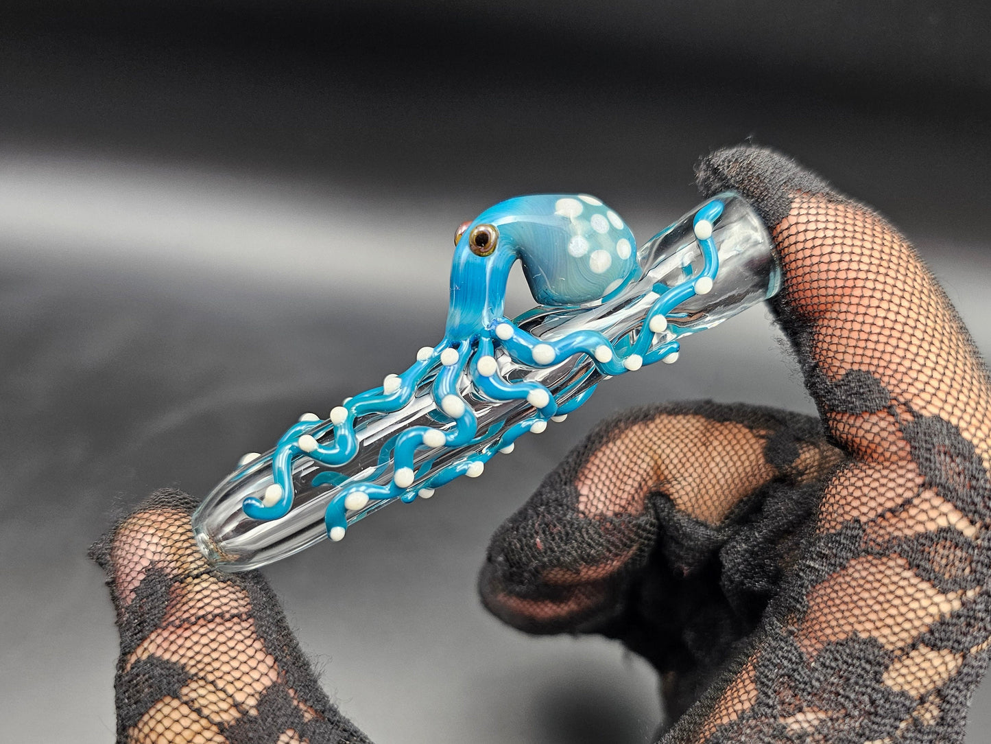 Octopus Chillum / Octopus One-Hitter / tobacco use only / Hand made / Kawaii one hitter / Cute Octopus Chillum