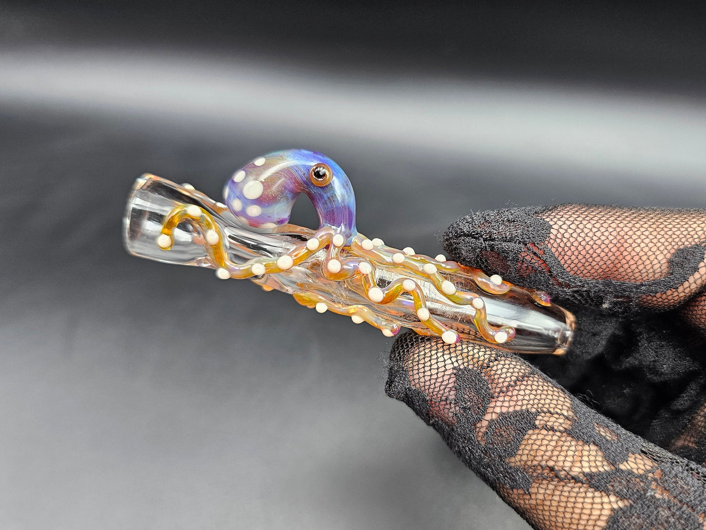 Octopus Chillum / Octopus One-Hitter / tobacco use only / Hand made / Kawaii one hitter / Cute Octopus Chillum
