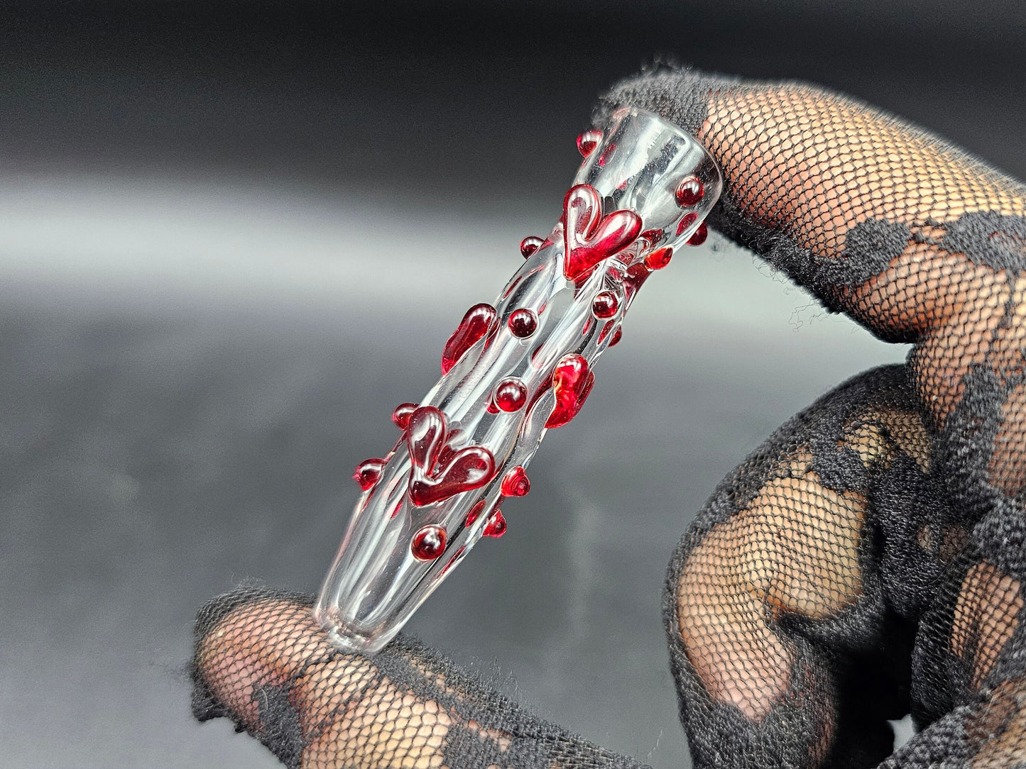 Heart Chillum / Heart One Hitter / tobacco use only / Kawaii Chillum / USA Glass / Affordable Chillum / Kawaii Heart Chillum / Love