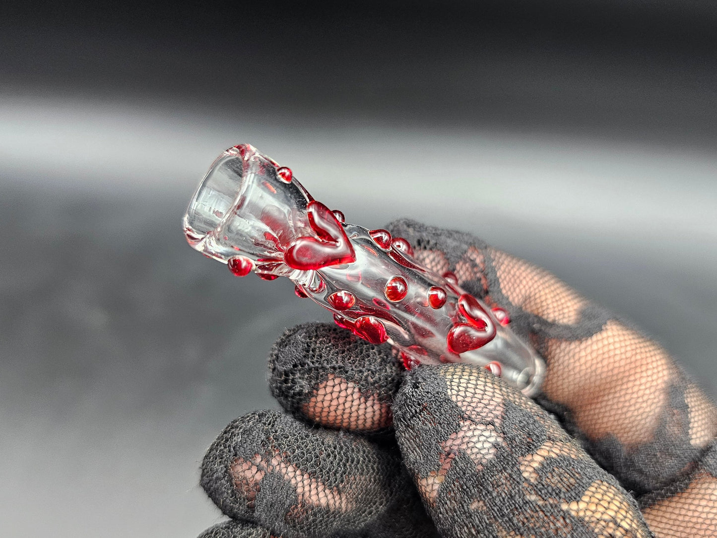 Heart Chillum / Heart One Hitter / tobacco use only / Kawaii Chillum / USA Glass / Affordable Chillum / Kawaii Heart Chillum / Love