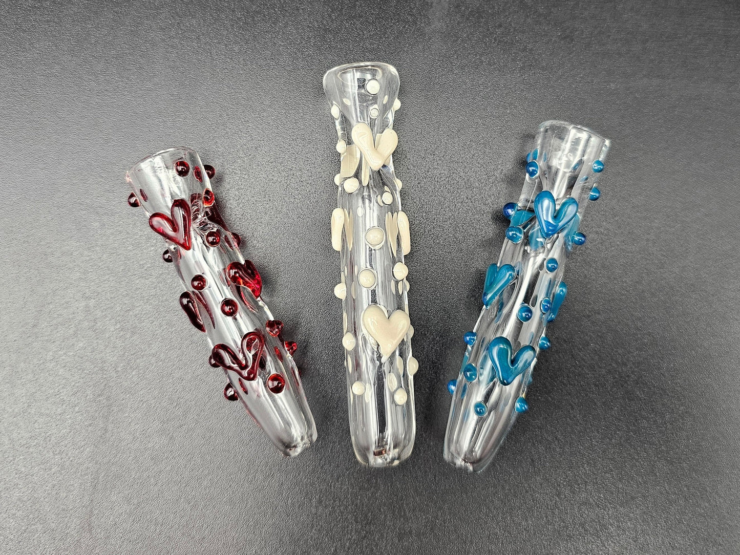 Heart Chillum / Heart One Hitter / tobacco use only / Kawaii Chillum / USA Glass / Affordable Chillum / Kawaii Heart Chillum / Love