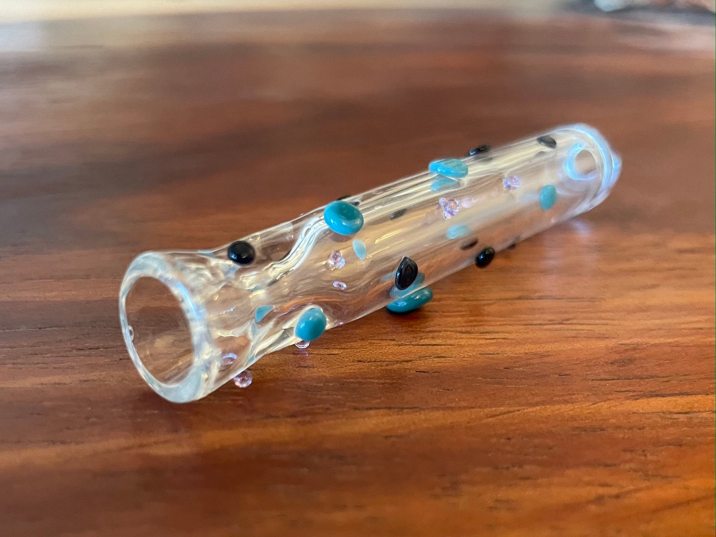 Polka Dot One Hitter/ Polka Dot Chillum / tobacco use only / simple chillum / Kawaii one hitter / cute chillum / USA glass