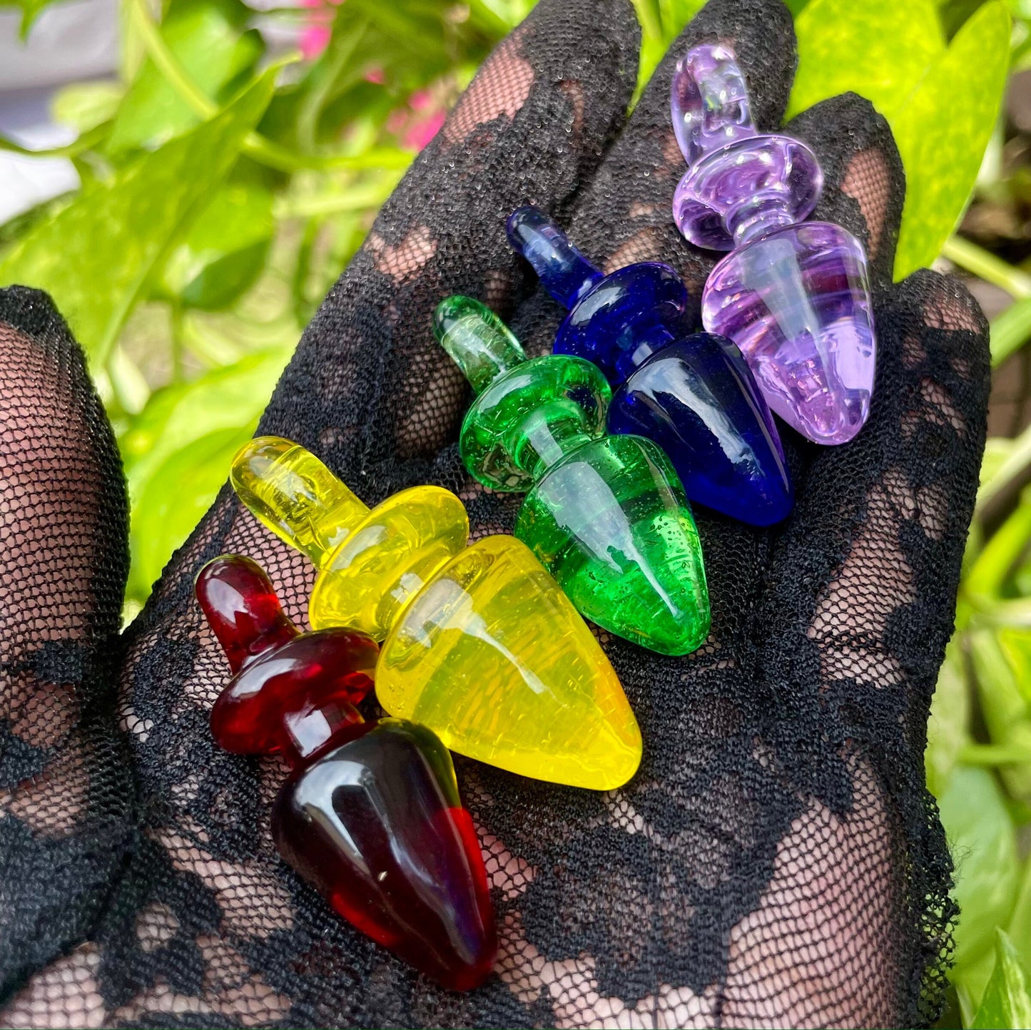 Butt Plug Glass Pendant / Hand Blown Glass Pendant / Butt Plug Pendant / Kink Jewelry / Heady Glass / Sex Toy Necklace