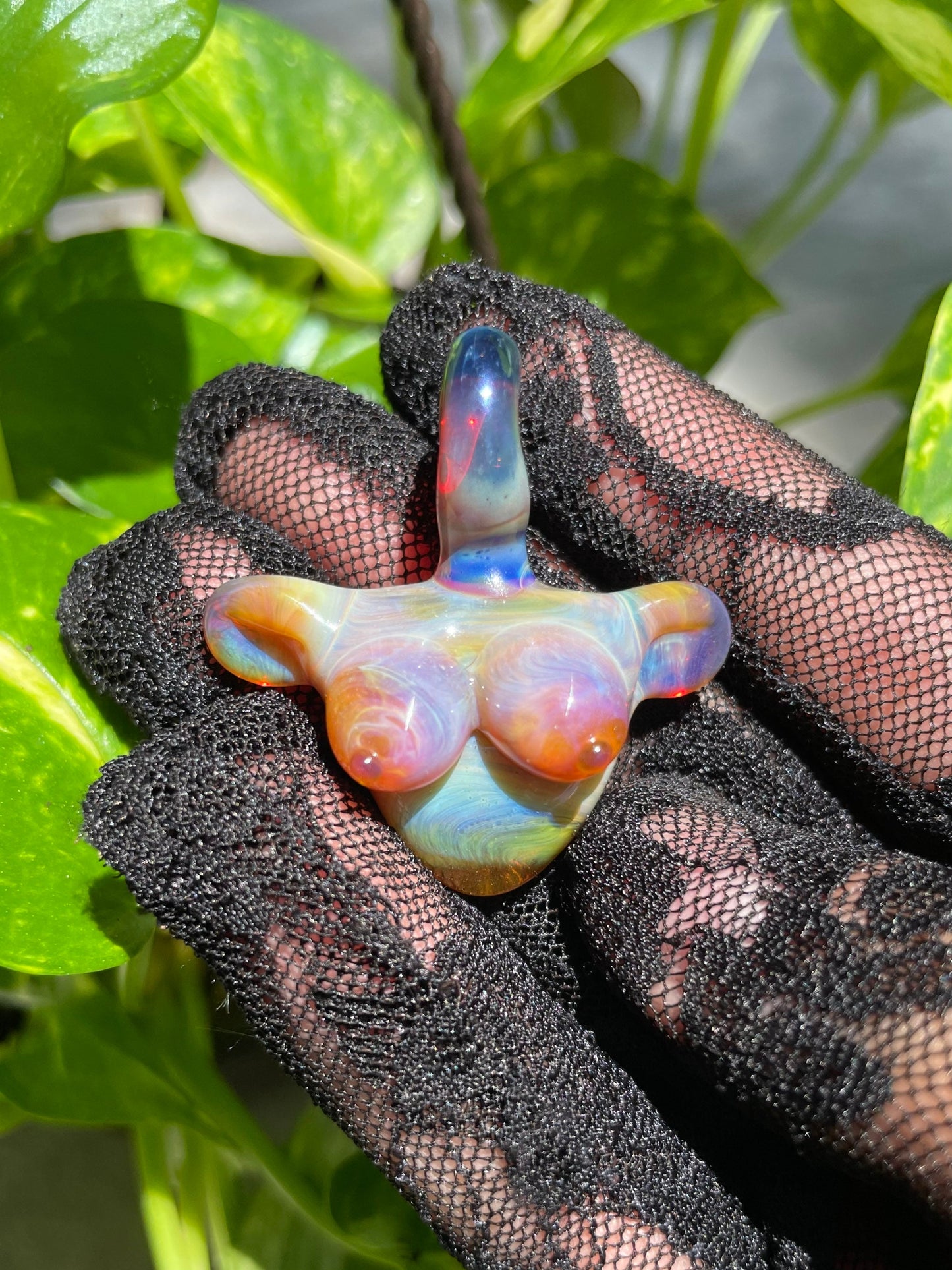 Torso Pendant/ Tiddy Pendant / Glass Pendant / Glass Boobie Pendant