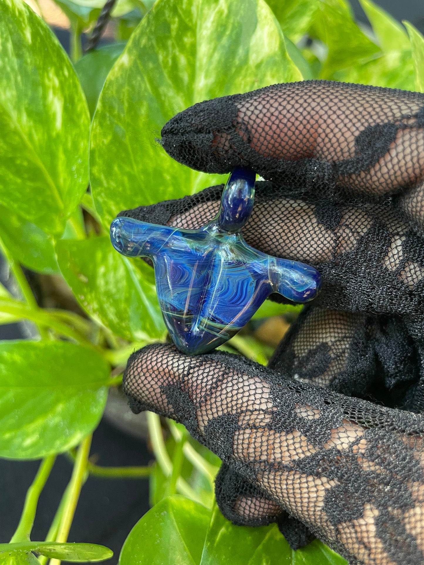 Evil Eye Torso Pendant/ Mal De Ojo Tiddy Pendant / Glass Pendant / Glass Boobie Pendant / Evil Eye Pendant