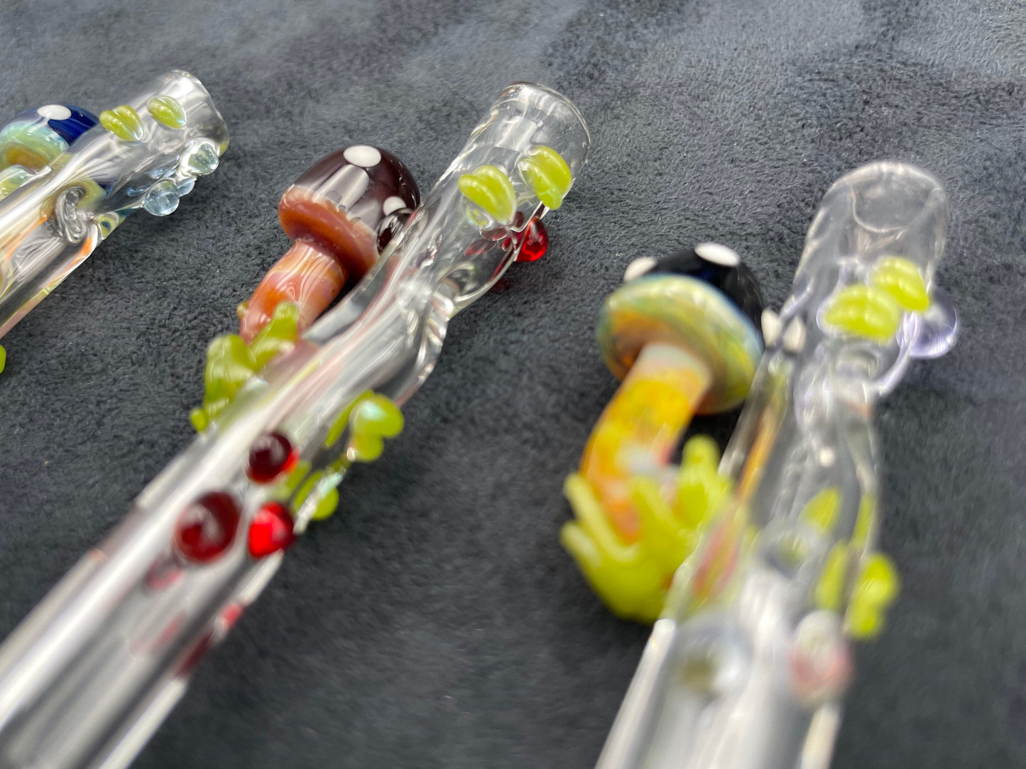 Mushroom Finger Saver / Mushroom Cigarette tip / tobacco use only / Hand made / Kawaii finger saver / USA Glass / Shroom finger saver