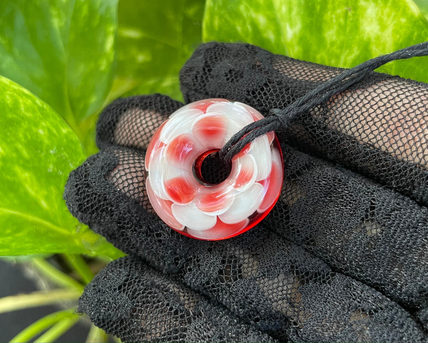 Infinity Lotus Necklace / Classy Necklace / US Blown Glass Pendants / Botanical Jewelry / Ring / Girlfriend - Mom - Aunt Christmas Gift