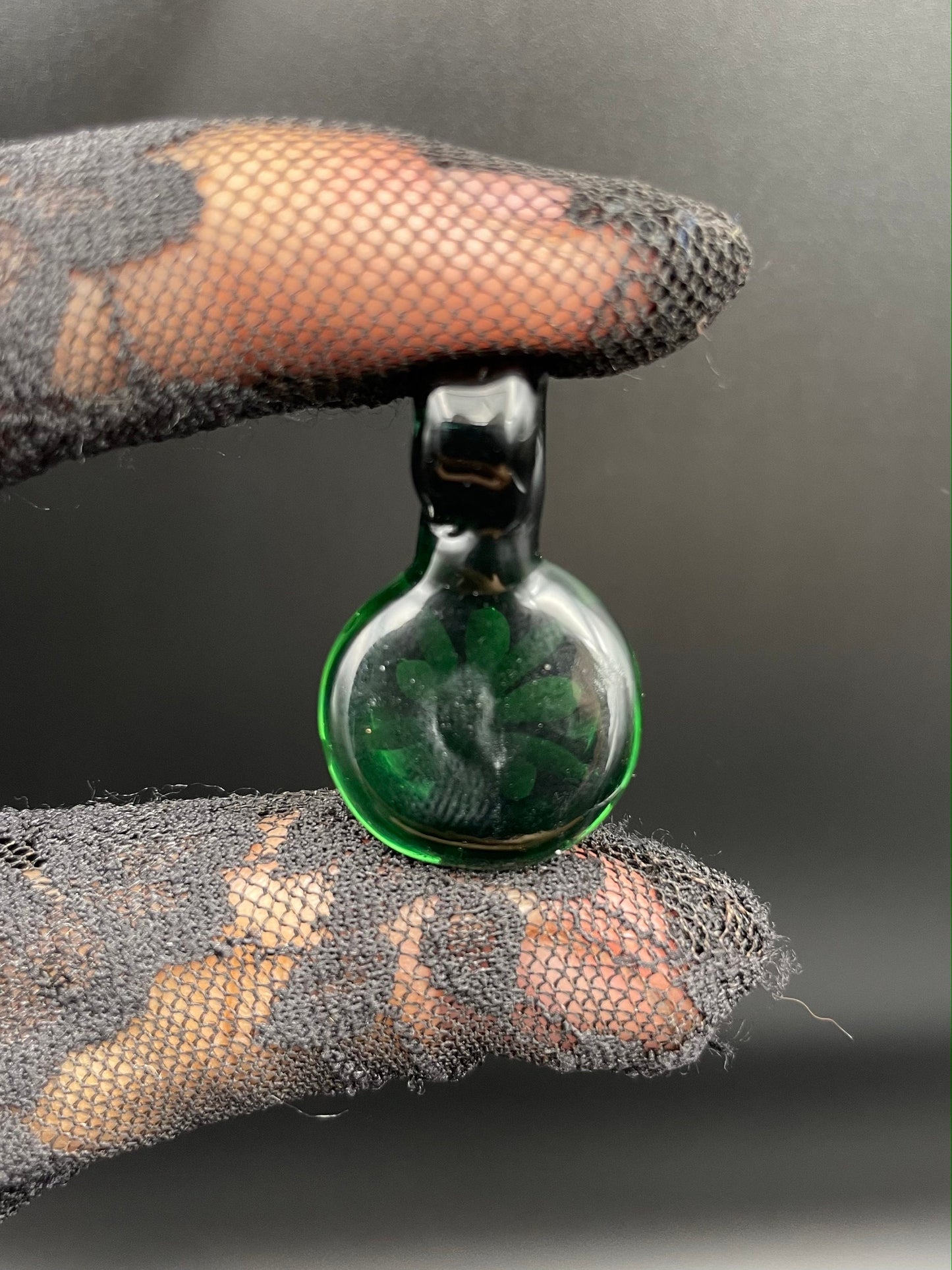 Ocean Implosion Pendant/ Ocean Pendant / Glass Implosion Pendant / Glass flower Implosion Pendant / Beach Jewelry / Boho Jewelery