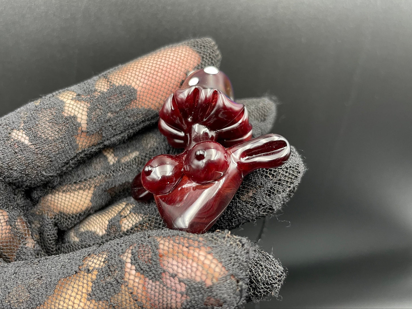 Shroom Head Torso Pendant/ Tiddy Pendant / Glass Mushroom Pendant / Glass Mushroom Boobie Pendant