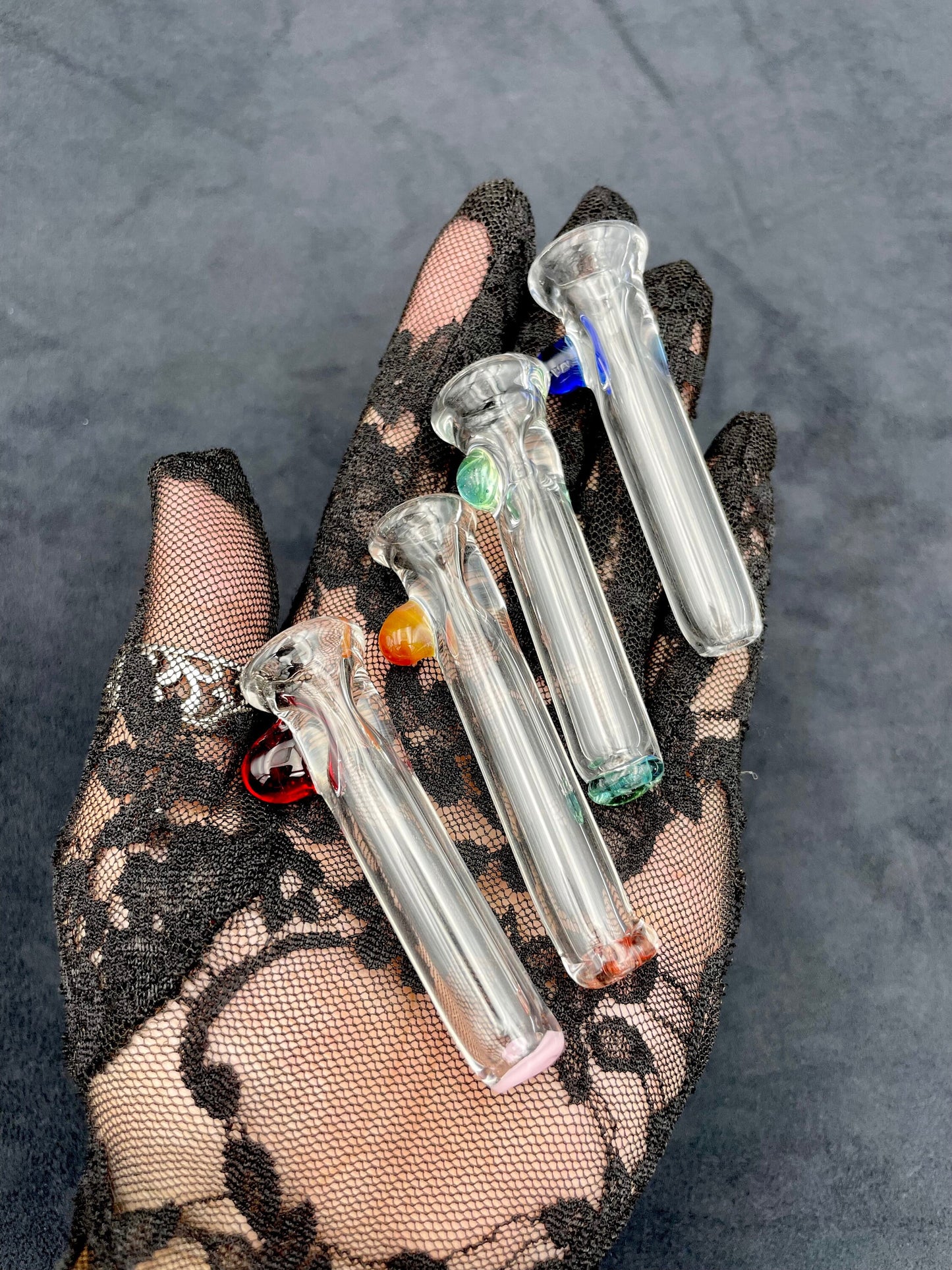 Dot One Hitter/ Dot Chillum / tobacco use only / simple chillum / Kawaii Chillum / USA Glass