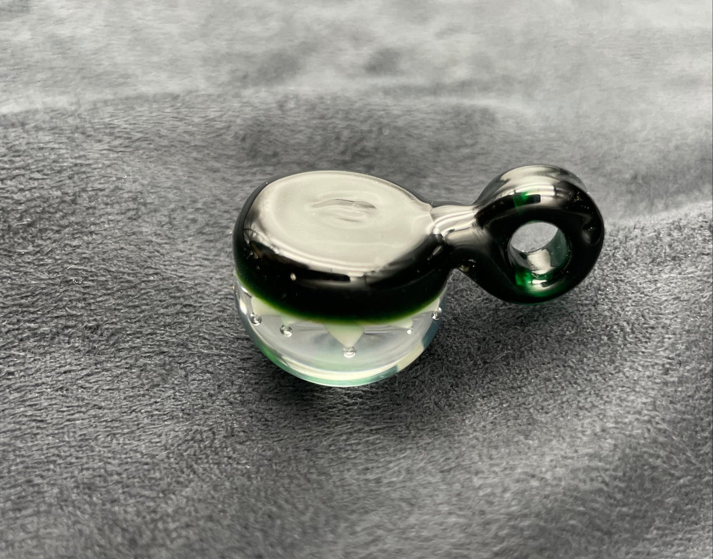 Ocean Implosion Pendant/ Ocean Pendant / Glass Implosion Pendant / Glass flower Implosion Pendant / Beach Jewelry / Boho Jewelery