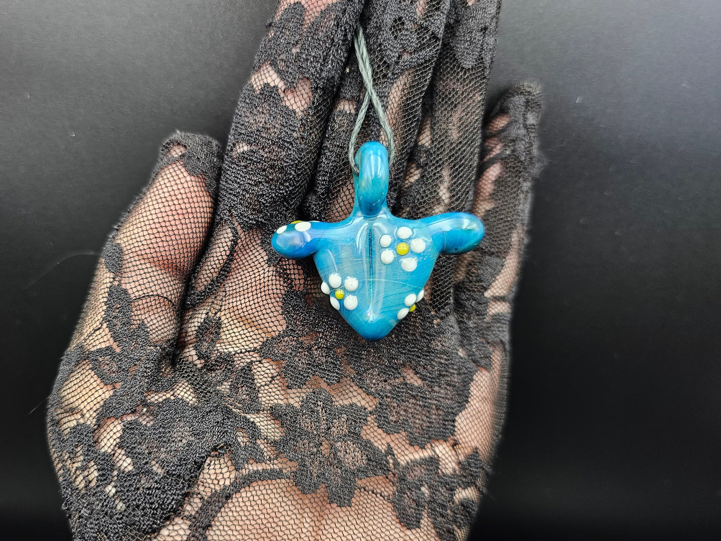 Torso Daisy Pendant / Tiddy Daisy Pendant / Glass Pendant / Glass Boobie Daisy Pendant