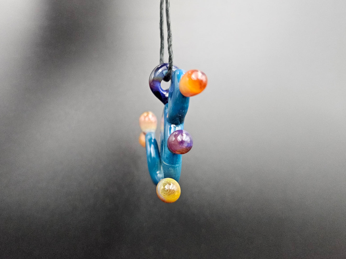 Cactus Pendant / Cactus Ornament / Glass Pendant / Glass Southwest Pendant / Opuntia Pendant / Prickly Pear Pendant / Prickly Pear Ornament