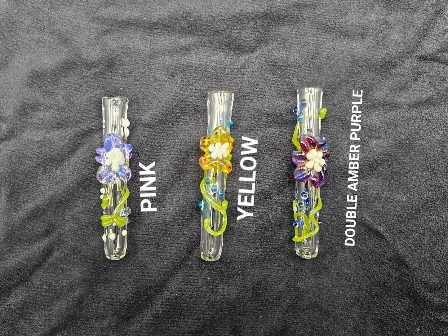 Blooming Flower Finger Saver / Blooming Flower Cigarette tip / tobacco use only / Hand made / Kawaii finger saver / USA Glass