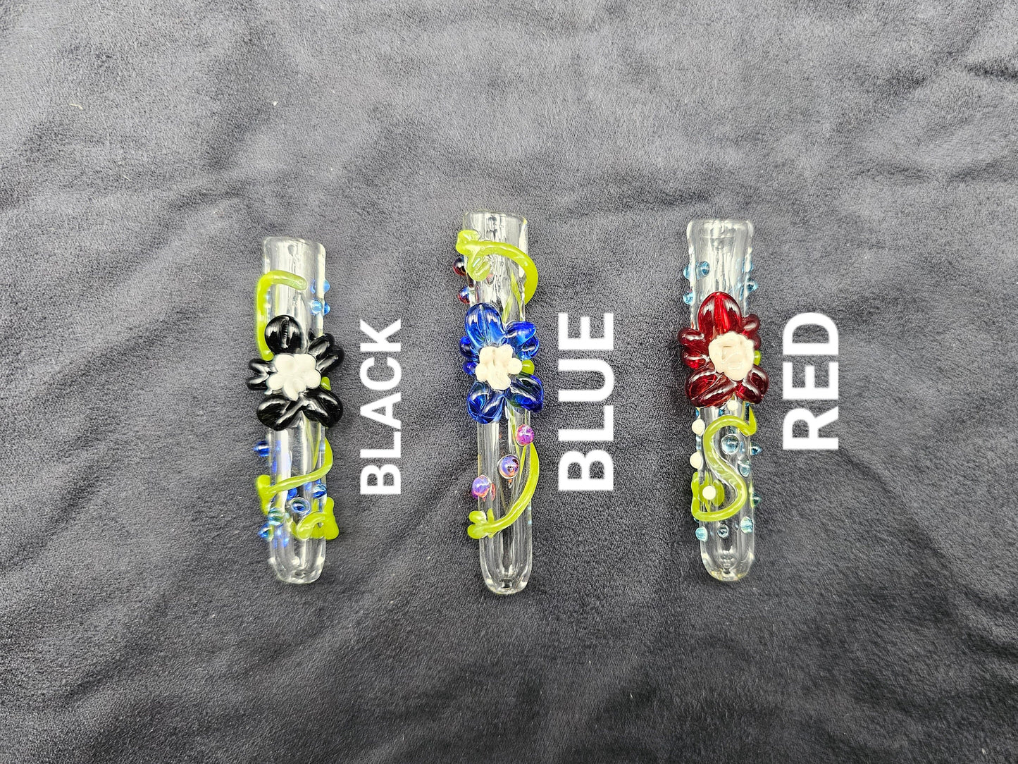 Blooming Flower Finger Saver / Blooming Flower Cigarette tip / tobacco use only / Hand made / Kawaii finger saver / USA Glass