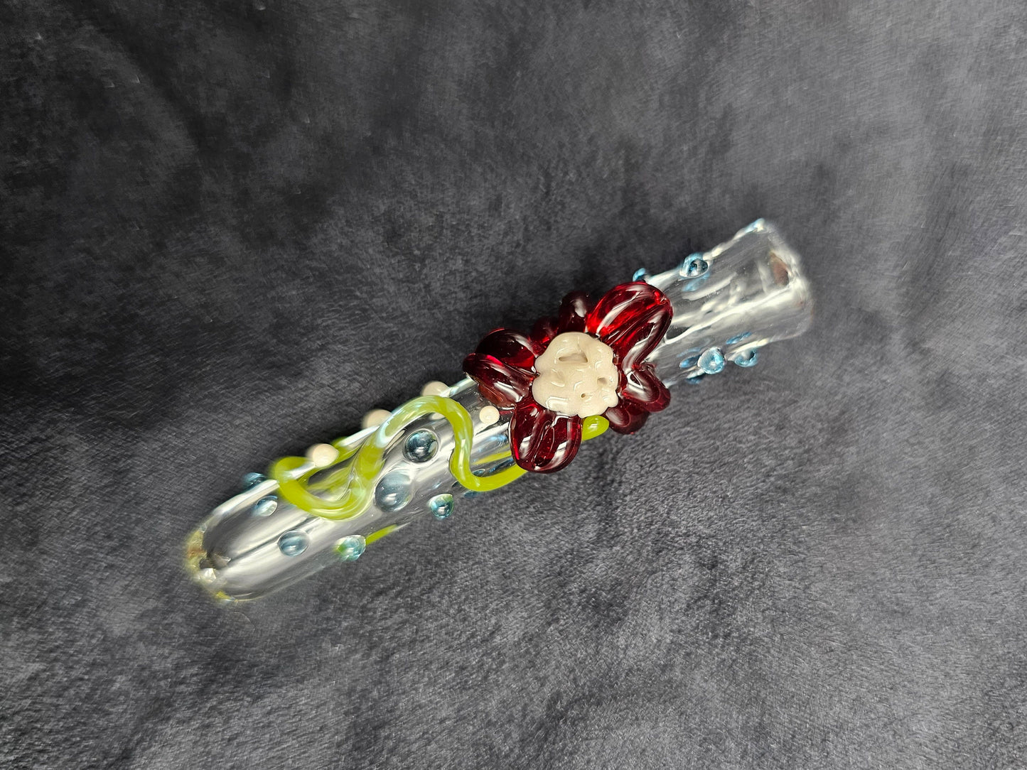 Blooming Flower Finger Saver / Blooming Flower Cigarette tip / tobacco use only / Hand made / Kawaii finger saver / USA Glass