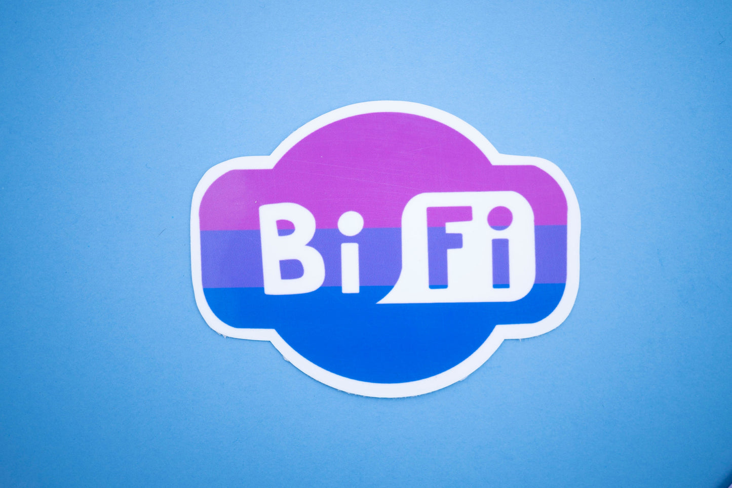 Bisexual Pride Sticker/ BiFi Weatherproof Die-Cut Sticker/ BiFi Die-Cut Sticker/ Bisexual Pride Flag Sticker/ BiFi Sticker
