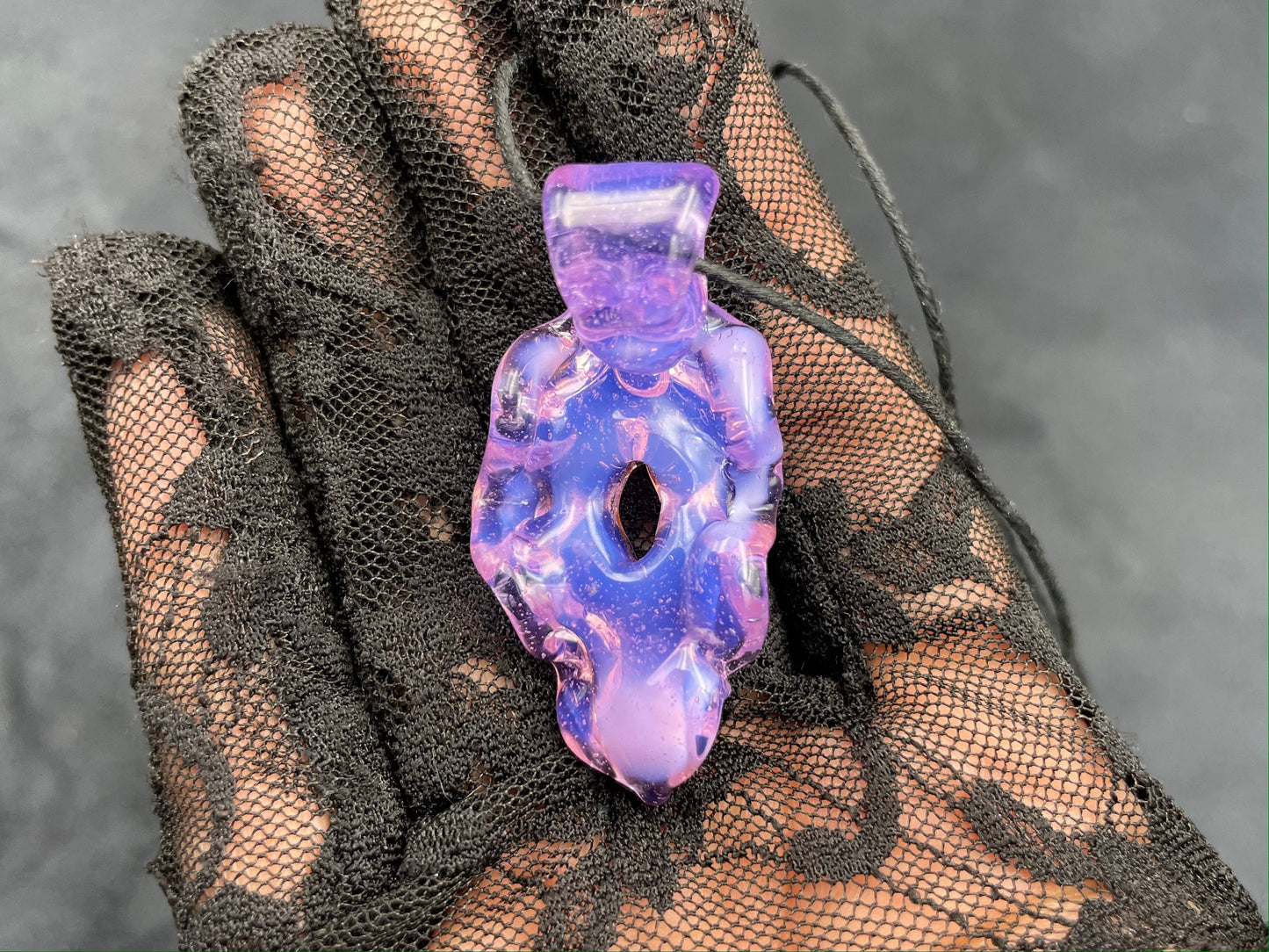 Vagina Pendant / Vagina Necklace / Kinky Glass Pendant / Glass Feminist Pendant / Queer Pendant