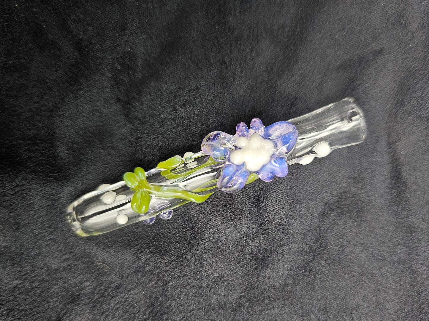 Blooming Flower Finger Saver / Blooming Flower Cigarette tip / tobacco use only / Hand made / Kawaii finger saver / USA Glass