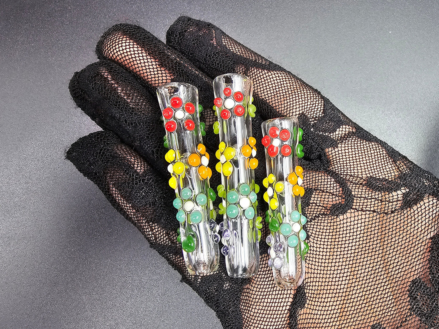 Flower Finger Saver / Rainbow flower Cigarette tip / tobacco use only / Kawaii finger saver / Cigarette holder / Rainbow Finger saver