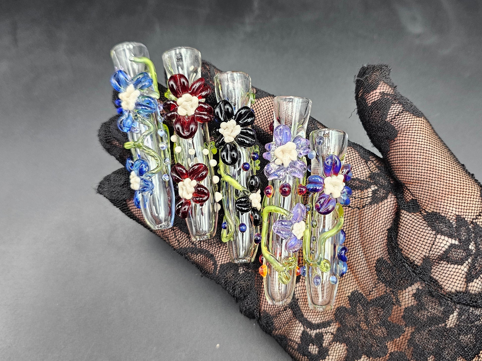 Blooming Flower Chillum / Blooming Flower One Hitter / tobacco use only / Hand made / Kawaii Chillum / Kawaii One Hitter/ Flower Chillum