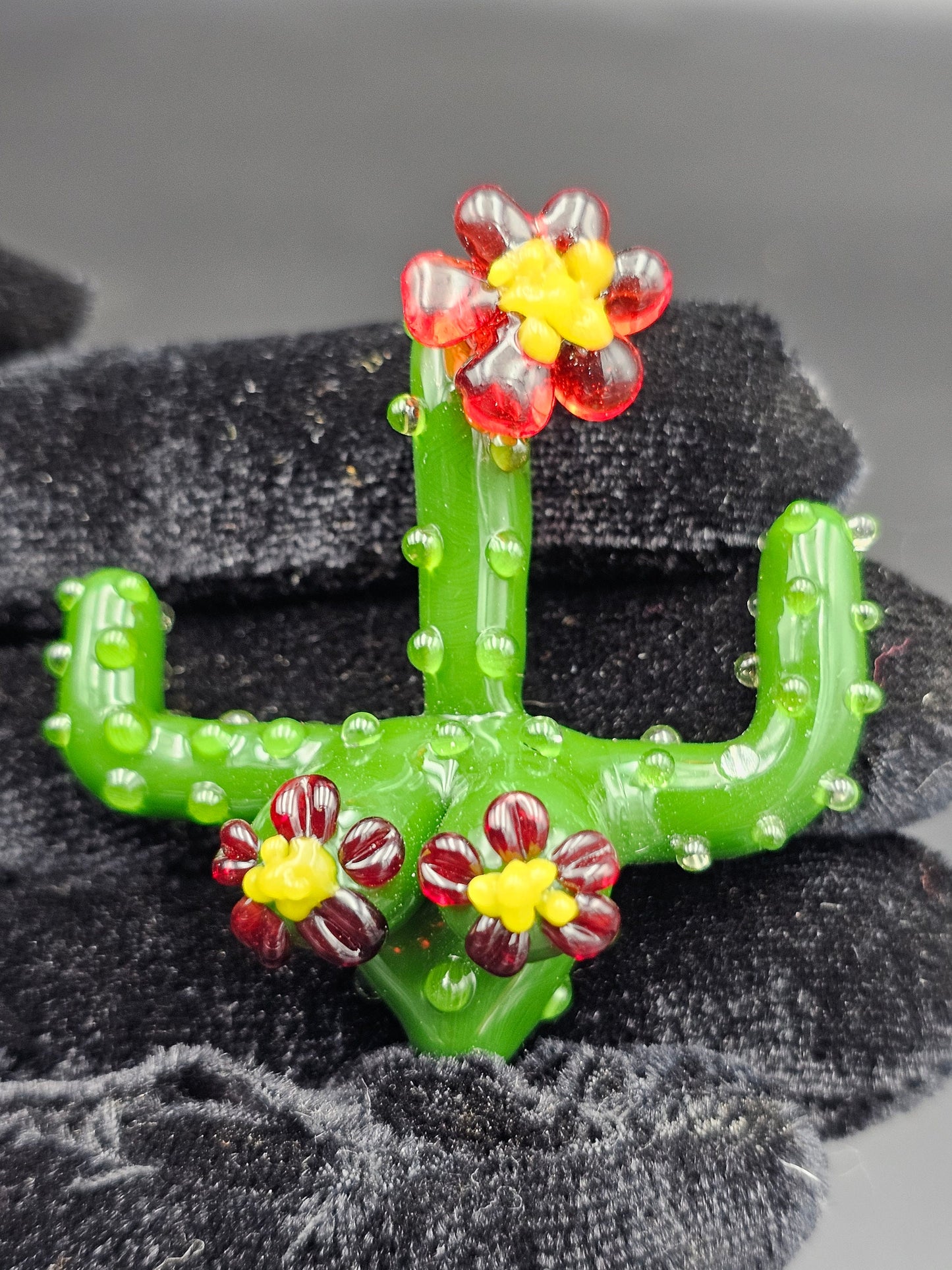 Blooming Saguaro Babe Pendant/ Desert Tiddy Pendant / Glass Saguaro Babe Pendant / Glass Saguaro Boobie Pendant / Cactus Babe