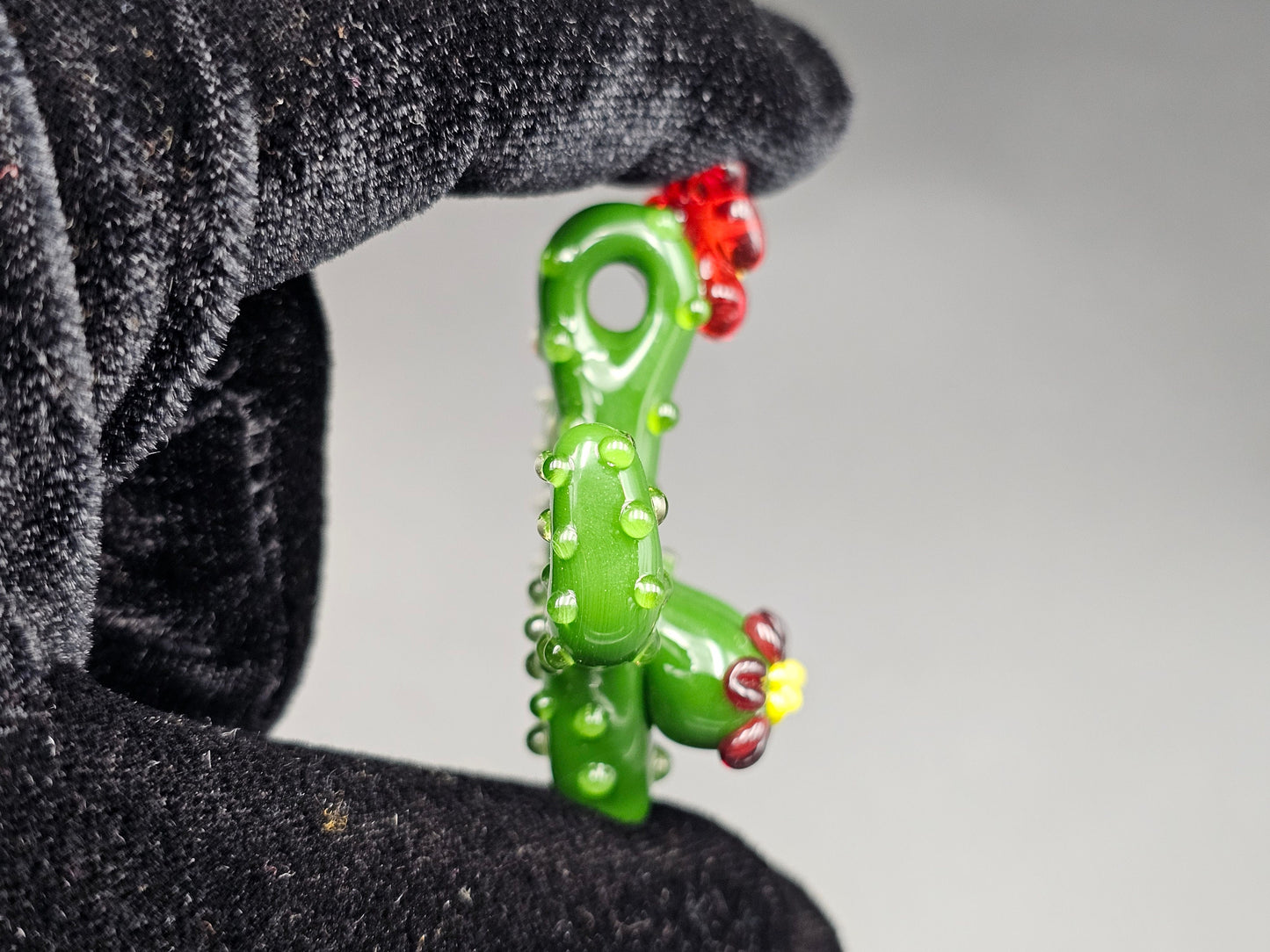 Blooming Saguaro Babe Pendant/ Desert Tiddy Pendant / Glass Saguaro Babe Pendant / Glass Saguaro Boobie Pendant / Cactus Babe