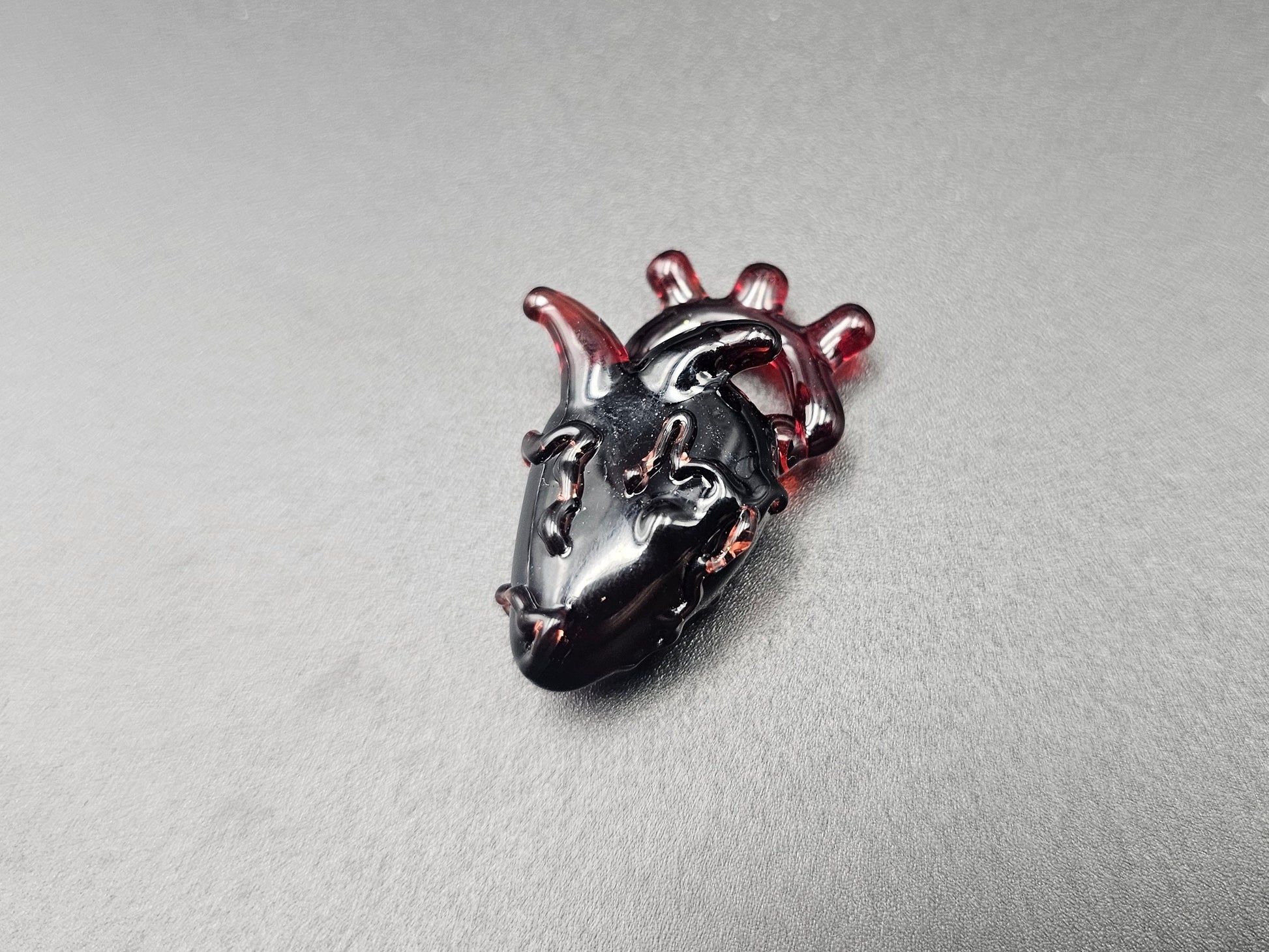 Anatomical Heart Pendant/ Cardiology Pendant / Glass Heart Pendant / Glass Anatomical Heart Pendant / Medical Pendant