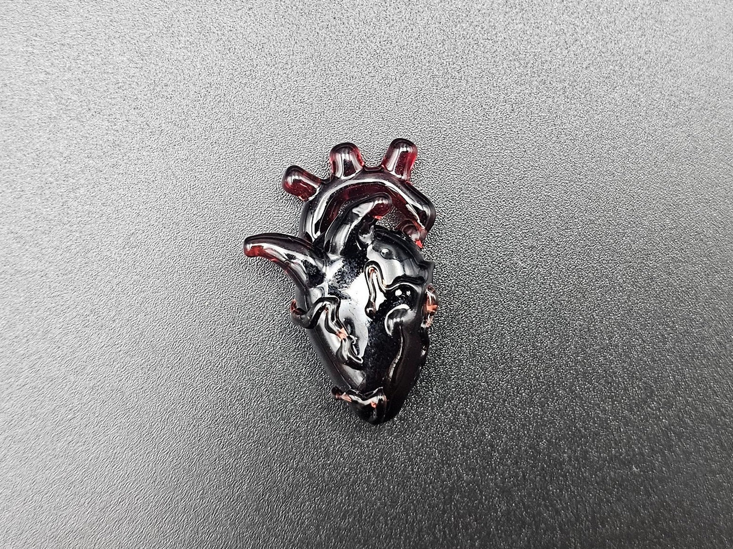 Anatomical Heart Pendant/ Cardiology Pendant / Glass Heart Pendant / Glass Anatomical Heart Pendant / Medical Pendant