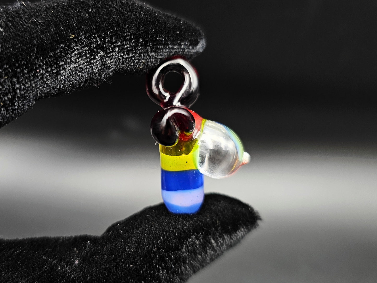 Rainbow Torso Pendant/ Gay Tiddy Pendant / Glass Rainbow Pendant / Glass Rainbow Boobie Pendant / Pride pendant / LGBTQ+ Gear