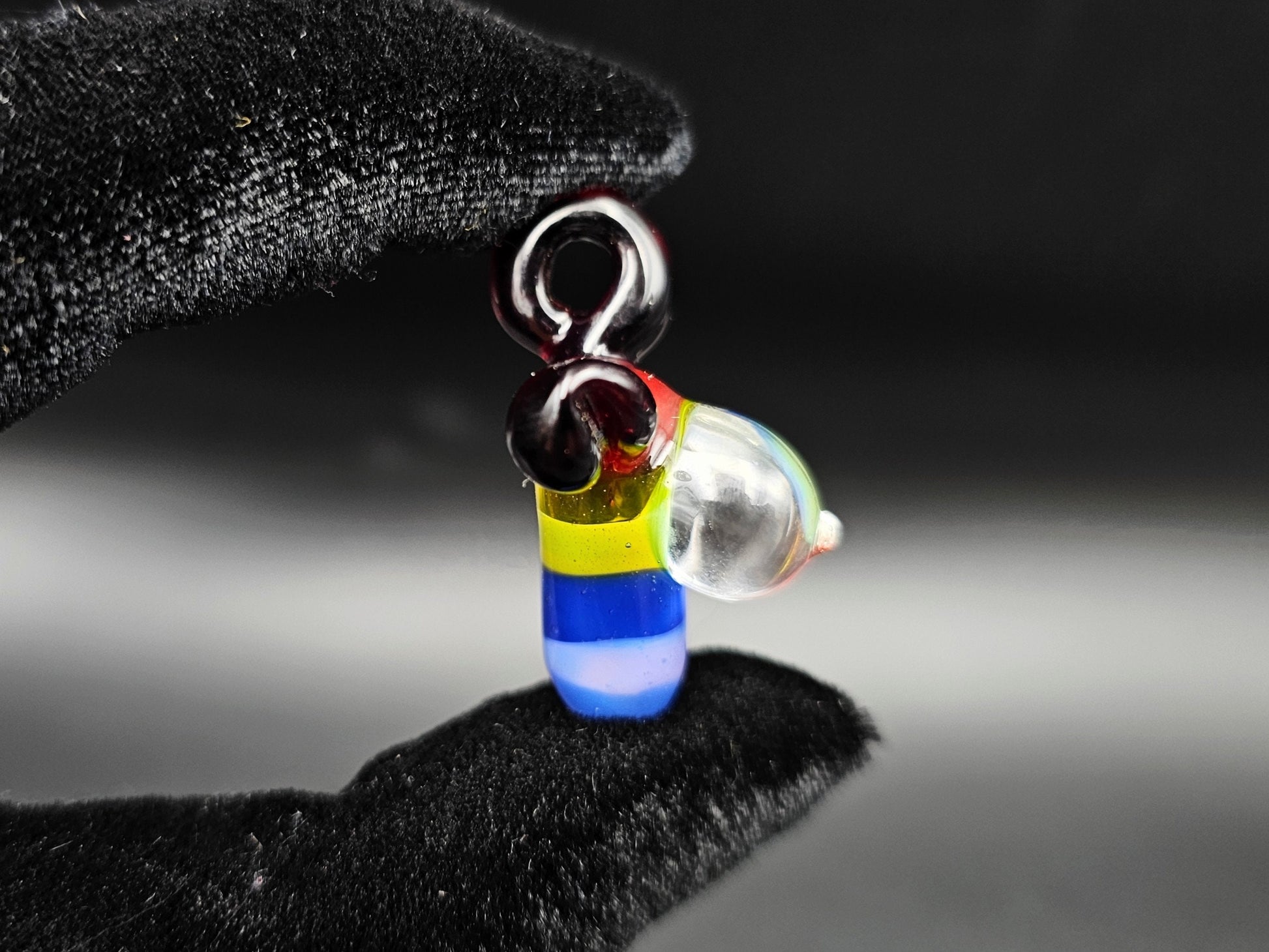 Rainbow Torso Pendant/ Gay Tiddy Pendant / Glass Rainbow Pendant / Glass Rainbow Boobie Pendant / Pride pendant / LGBTQ+ Gear