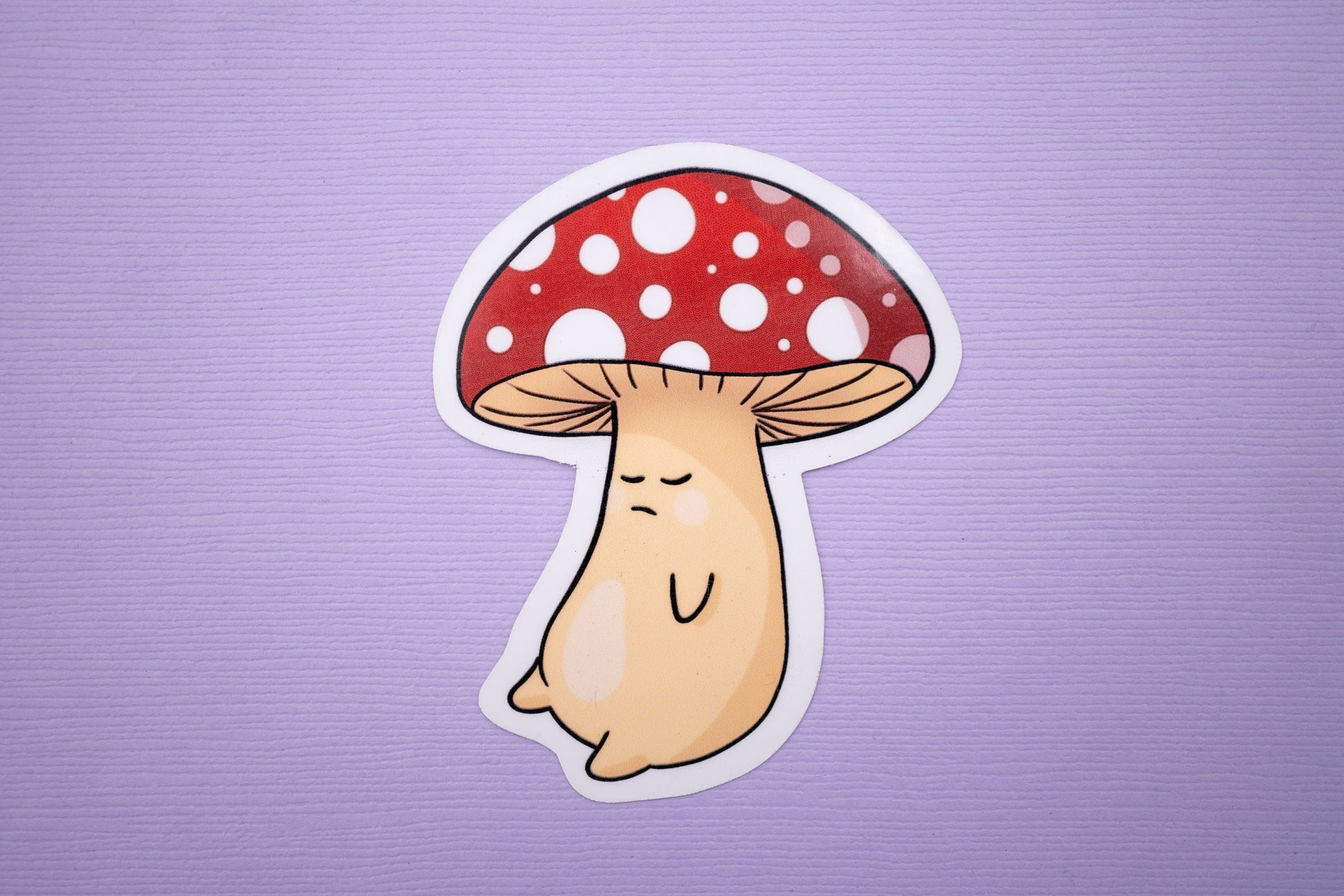 Mushie Sticker/ Mushroom Art Sticker/ Mushroom Die-Cut Weatherproof sticker/ Mushie Die-Cut Sticker