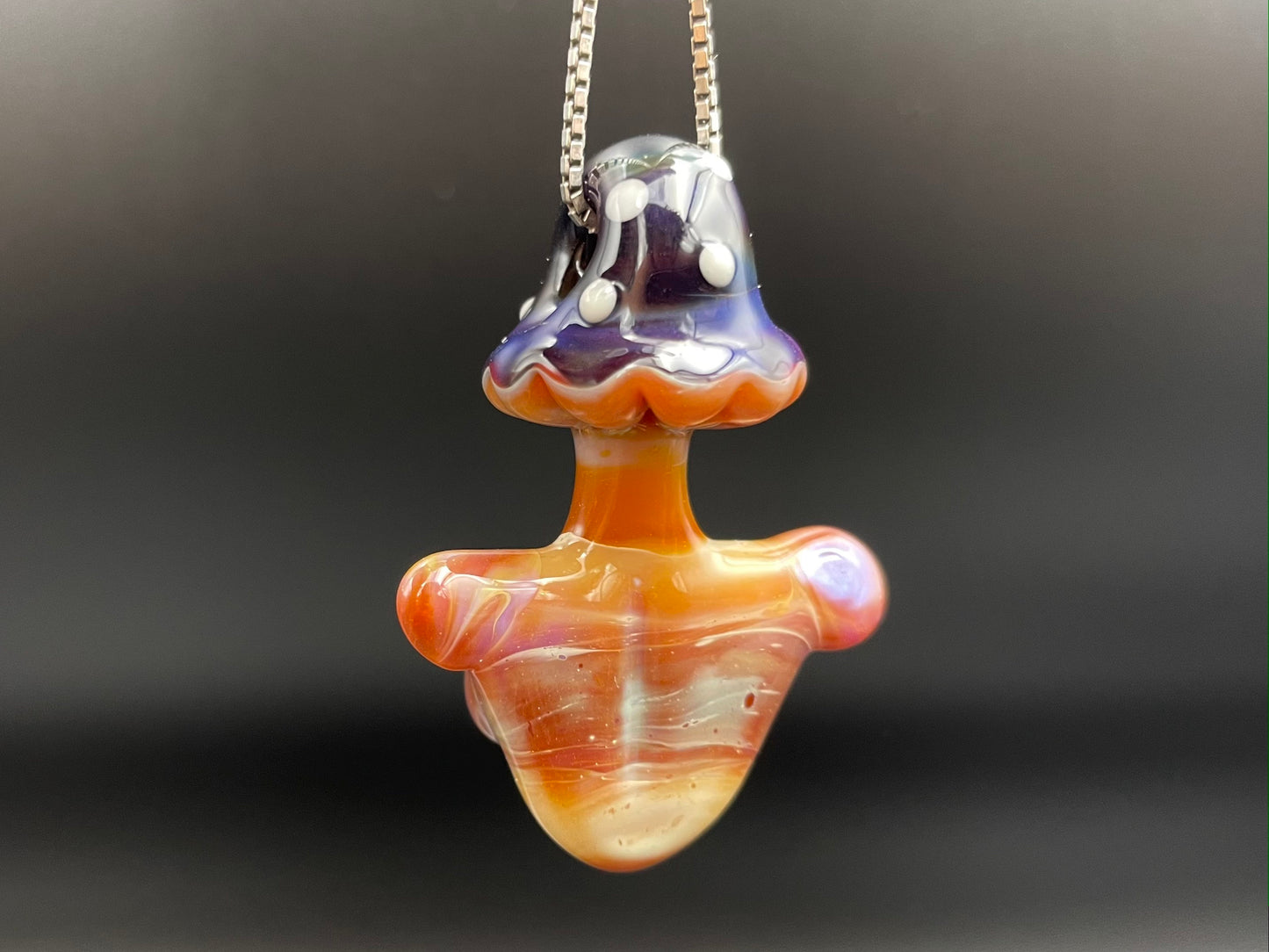 Shroom Head Torso Pendant/ Tiddy Pendant / Glass Mushroom Pendant / Glass Mushroom Boobie Pendant