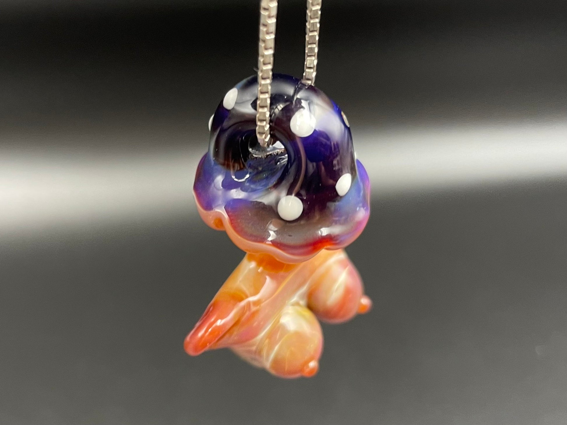 Shroom Head Torso Pendant/ Tiddy Pendant / Glass Mushroom Pendant / Glass Mushroom Boobie Pendant