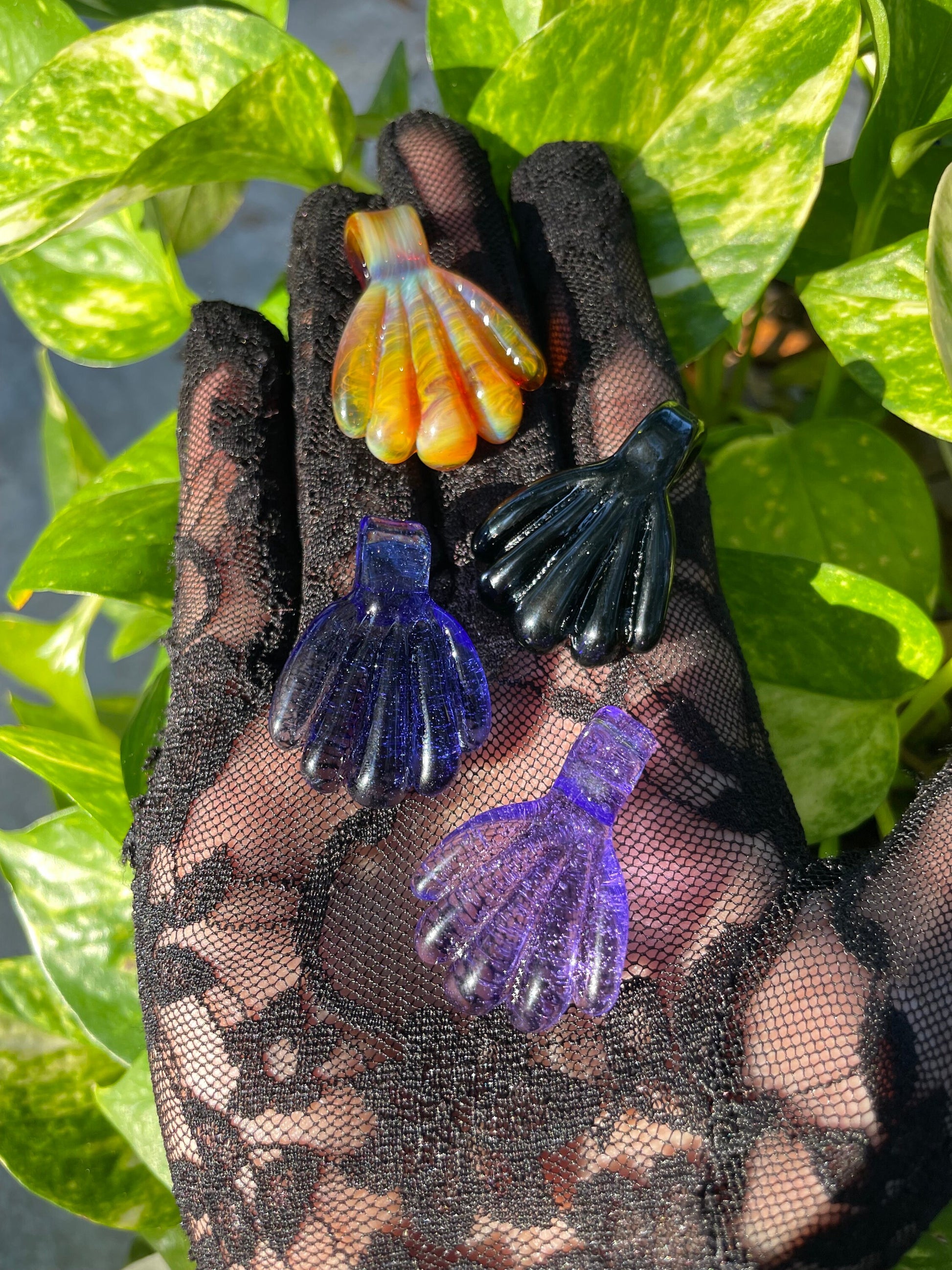 Shell Pendant/ Ocean Shell Pendant / Glass Pendant / Glass Shell Pendant / Beach Jewelry / Florida Wildlife / Ocean Jewelery