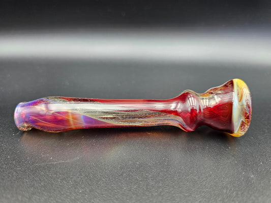 Full Color One Hitter/ Heady Chillum / tobacco use only / USA Glass / Full Color Chillum